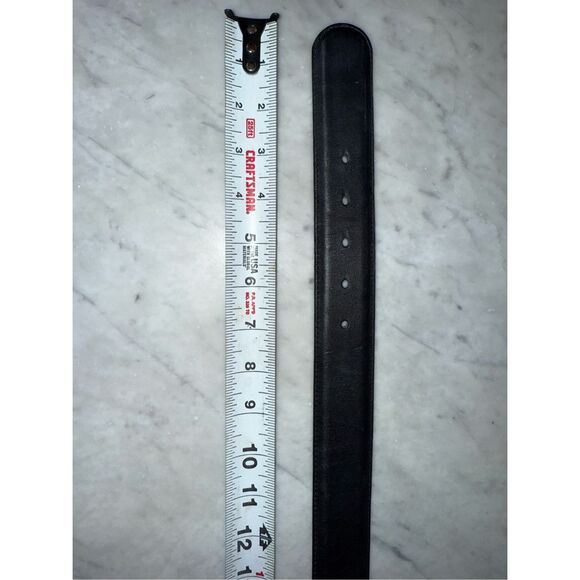 Small authentic leather coach belt - Picture 6 of 9